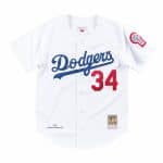 Los Angeles Dodgers #34 Fernando Valenzuela Stitched Baseball Jersey