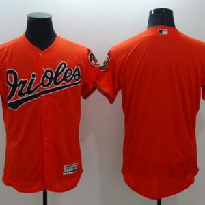 Orioles Blank Orange Flexbase Authentic Collection Stitched Jersey