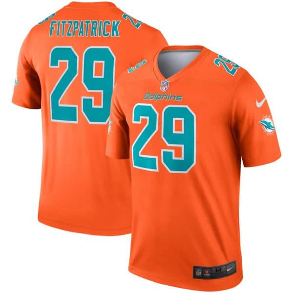 Miami Dolphins #29 Minkah Fitzpatrick Orange Inverted Legend Jersey