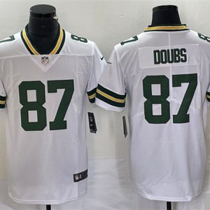 Green Bay Packers #87 Romeo Doubs White Vapor Untouchable Limited Stitched Jersey