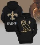 New Orleans Saints OVO Black Hoodie