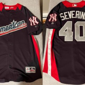New York Yankees #40 Luis Severino Navy Cool Base Stitched Jersey