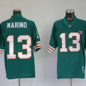 Mitchell And Ness Dolphins 1984 Dan Marino #13 Green Stitched Team Color Jersey