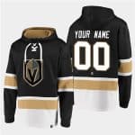 Vegas Golden Knights Custom Black All Stitched Sweatshirt Hoodie