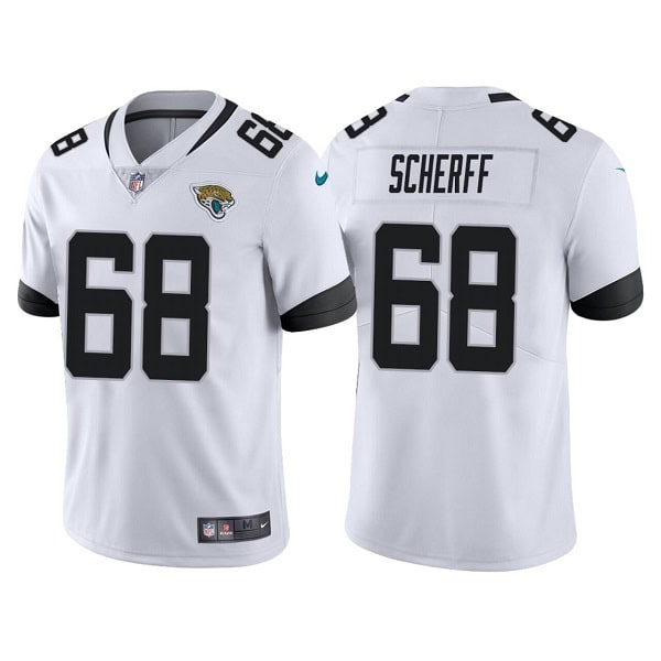Jacksonville Jaguars #68 Brandon Scherff White Vapor Untouchable Limited Stitched Jersey
