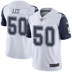 Cowboys #50 Sean Lee White Stitched Limited Rush Nike Jersey
