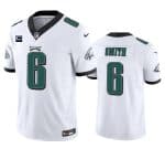 Philadelphia Eagles #6 DeVonta Smith White 2023 F.U.S.E. With 1-Star C Patch Vapor Vapor Untouchable Limited Stitched Jersey