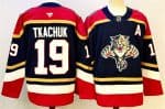 Florida Panthers #19 Matthew Tkachuk Black 2024-25 Home With A Patch Stitched Jersey