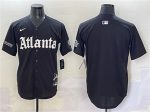 Atlanta Braves Blank Black Gothic South x Outkast Edition Vapor Limited Stitched Jersey
