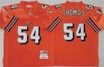Miami Dolphins #54 Zach Thomas Orange Throwback Stitched Football Jersey