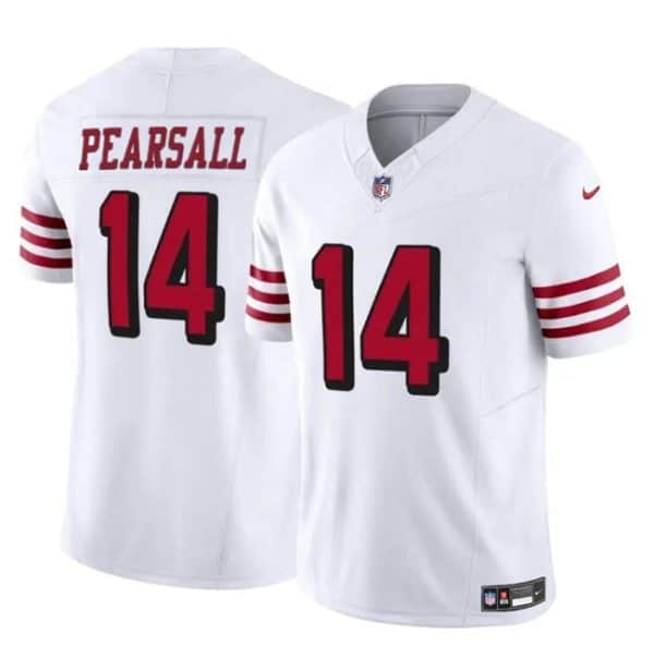 San Francisco 49ers #14 Ricky Pearsall New White 2024 Draft F.U.S.E. Vapor Untouchable Limited Stitched Jersey
