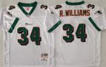 Miami Dolphins #34 Ricky Williams White Throwback Stitched Football Jersey