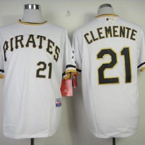 Pirates #21 Roberto Clemente White Alternate 2 Cool Base Stitched Jersey