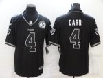 Las Vegas Raiders #4 Derek Carr Black Shadow Vapor Limited Stitched Jersey