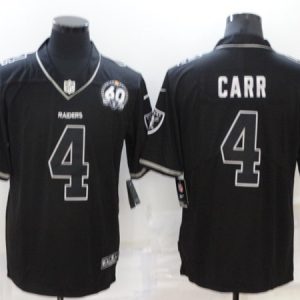 Las Vegas Raiders #4 Derek Carr Black Shadow Vapor Limited Stitched Jersey