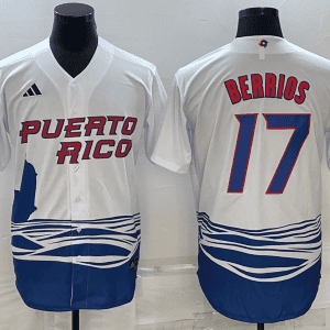 Puerto Rico #17 Jos¨¦ Berr¨ªos 2023 White World Classic Stitched Jersey