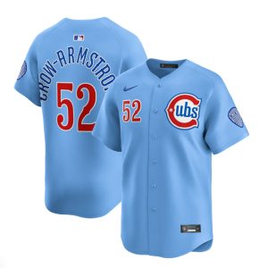 Chicago Cubs #52 Pete Crow-Armstrong 2024 25 Blue 2nd Alternate Limited Stitched Jersey