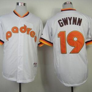 Padres #19 Tony Gwynn White 1984 Turn Back The Clock Stitched Jersey
