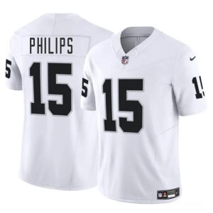 Las Vegas Raiders #15 Kyle Philips White 2025 F.U.S.E. Vapor Stitched Jersey
