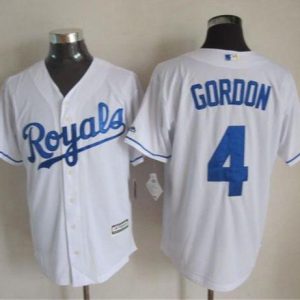 Royals #4 Alex Gordon White New Cool Base Stitched Jersey