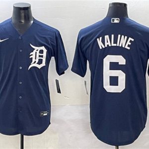 Detroit Tigers #6 Al Kaline Navy Cool Base Stitched Jersey