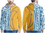 Los Angeles Chargers Blue Yellow White Pullover Hoodie