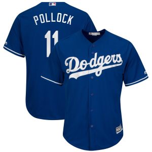 Los Angeles Dodgers #11 A.J Pollock Blue Cool Base Stitched Jersey