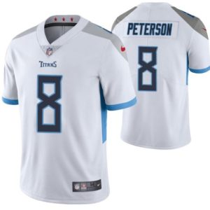 Tennessee Titans #8 Adrian Peterson White Vapor Untouchable Stitched Jersey