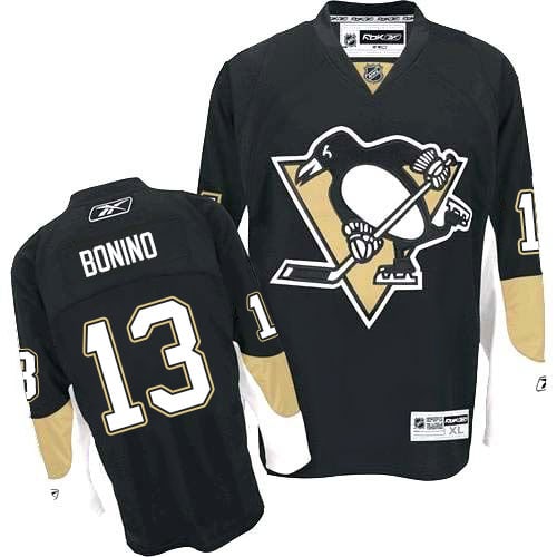 Penguins #13 Nick Bonino Black Home Stitched Jersey