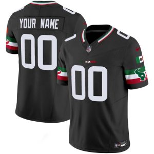 Houston Texans Custom Black Mexico Vapor Limited Stitched Jersey