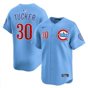 Chicago Cubs #30 Kyle Tucker Blue 2024 25 2nd Alternate Limited Stitched Jersey