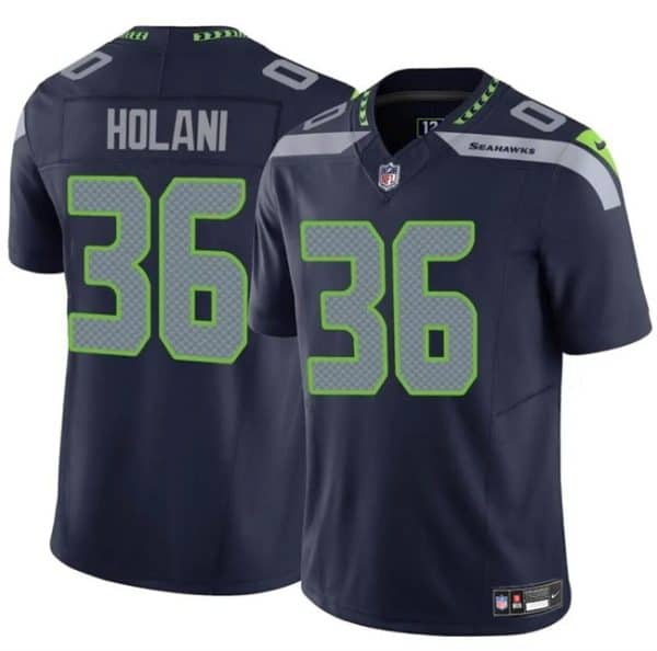 Seattle Seahawks #36 George Holani Navy F.U.S.E Vapor Limited Stitched Jersey