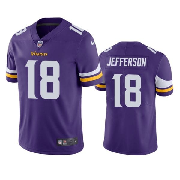 Minnesota Vikings #18 Justin Jefferson 2020 Purple Vapor Untouchable Limited Stitched Jersey