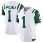 New York Jets #1 Ahmad Sauce Gardner White 2024 Classic Alternate Vapor F.U.S.E. Limited Stitched Jersey