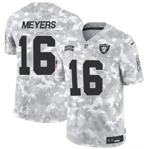 Las Vegas Raiders #16 Jakobi Meyers Arctic Camo 2024 F.U.S.E. Salute To Service Limited Stitched Jersey