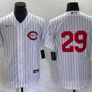 Cincinnati Reds #29 TJ Friedl White Field Of Dreams Stitched Jersey