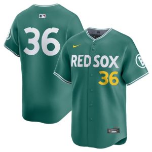 Boston Red Sox #36 Triston Casas Green 2025 City Connect Limited Stitched Jersey