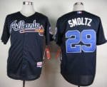 Braves #29 John Smoltz Blue Cool Base Stitched Jersey