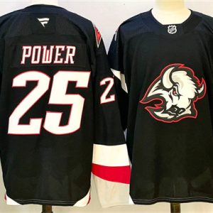 Buffalo Sabres #25 Owen Power Black 2024-25 Alternate Stitched Jersey