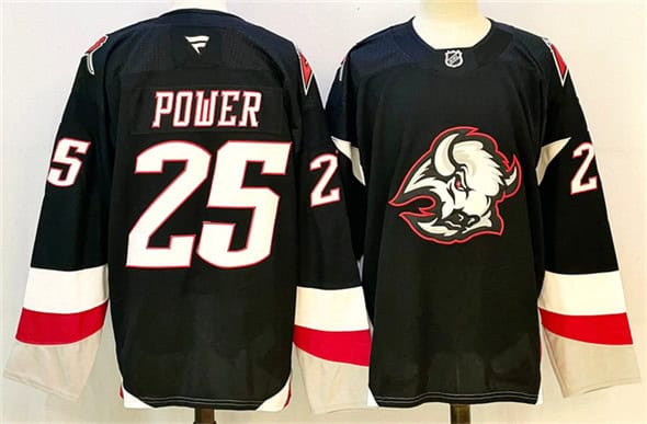 Buffalo Sabres #25 Owen Power Black 2024-25 Alternate Stitched Jersey