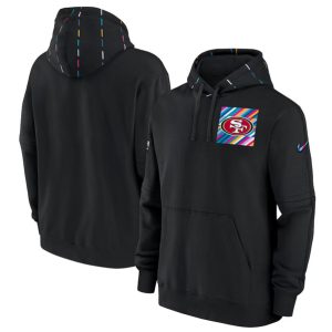 San Francisco 49ers Black 2023 Crucial Catch Club Pullover Hoodie
