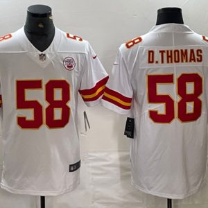Kansas City Chiefs #58 Derrick Thomas White Vapor Untouchable Limited Stitched Jersey