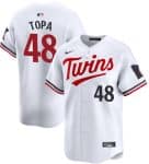 Minnesota Twins #48 Justin Topa White 2024 Home Limited Cool Base Stitched Jersey