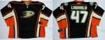 Ducks #47 Hampus Lindholm Black Home Stitched Jersey