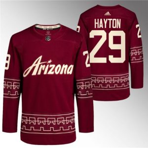 Arizona Coyotes #29 Barrett Hayton Garnet Alternate Pro Jersey