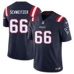 New England Patriots #66 Wes Schweitzer Navy 2025 F.U.S.E. Vapor Limited Stitched Jersey