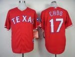 Rangers #17 Shin-Soo Choo Red Cool Base Stitched Jersey