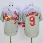 Cardinals #9 Enos Slaughter Grey Cool Base Stitched Jersey