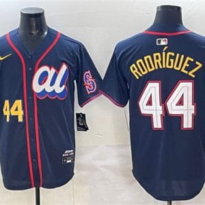 American League #44 Julio Rodr¨ªguez Navy 2025 All-Star Edition Limited Stitched Jersey
