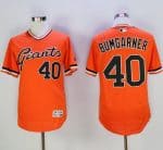 Giants #40 Madison Bumgarner Orange Flexbase Authentic Collection Cooperstown Stitched Jerseys